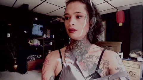 Intimate view of pleasure and satisfaction