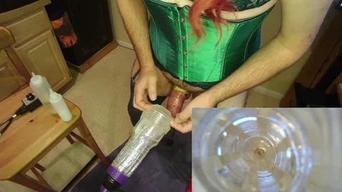 Fleshlight fuck with inward point of view